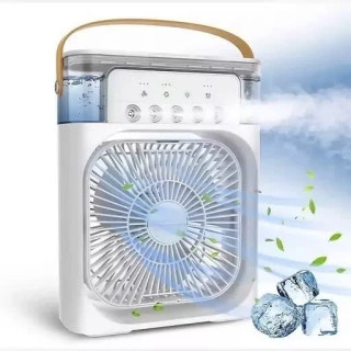 کولر آبی برقی رو میزی قابل حمل مینی مه پاش برقی بخور سرد رومیزی mini cooling fan
