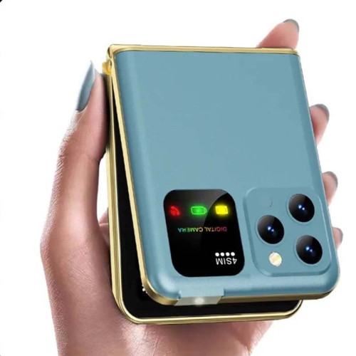 گوشی ساده دکمه ای تاشو .برندسروو ساده تاشو 4سیم کارت مدل P20 Servo دوربین طرح آیفون ا P20 foldable mobile phone کد ۵۳۰۱